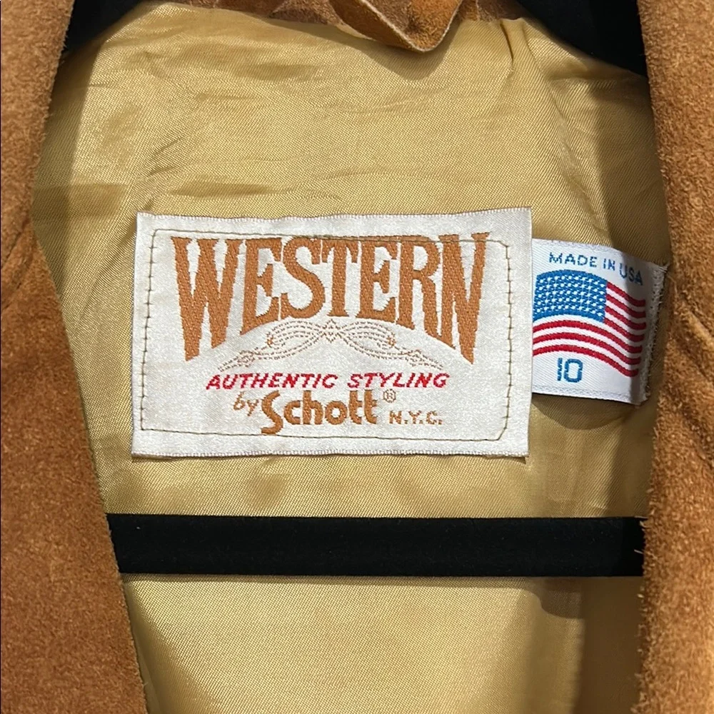 Schott NYC Western Tan Suede Jacket - Picture 2 of 4